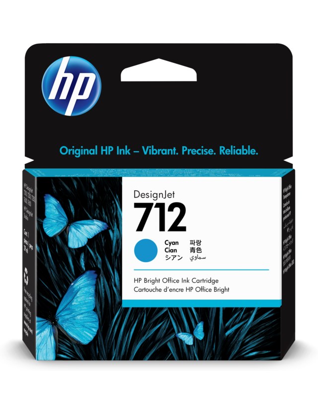 Ink-Jet HP No 712 29ml cyan - 29ml - 1