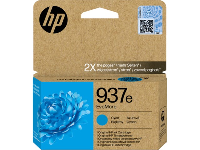 Ink-jet HP 937e EvoMore cyan - 1