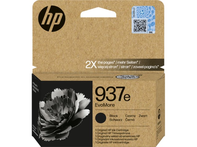 Ink-jet HP 937e EvoMore svart - 1