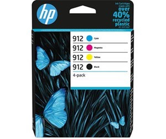 Ink-Jet HP 912 cyan/magenta/gul/svart Valuepack - 1