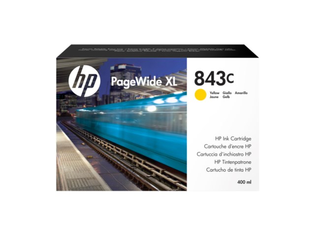 Ink-Jet HP 843C PageWide XL 843C gul - 400ml - 1