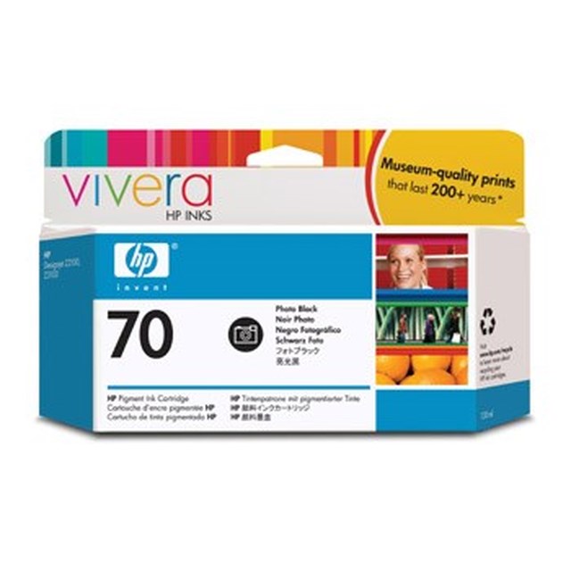 Ink-Jet HP No 70 svart photo - 1