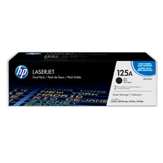 Lasertoner HP 125A dual-pack svart - 1