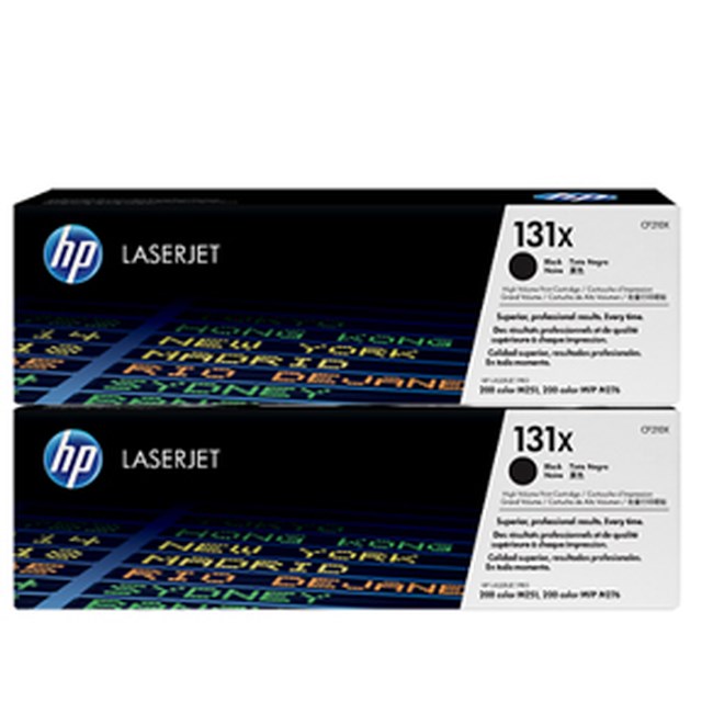 Lasertoner HP CF210XD/131X svart 2-pack - 1