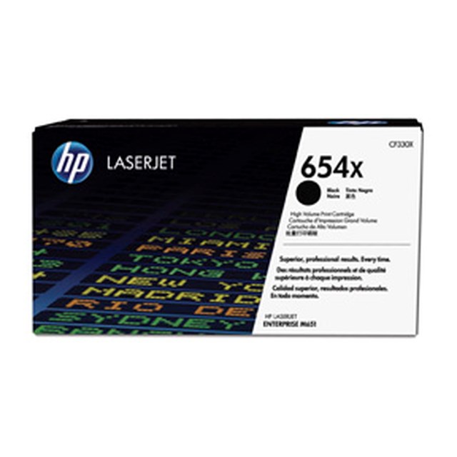 Lasertoner HP svart 654X - 1