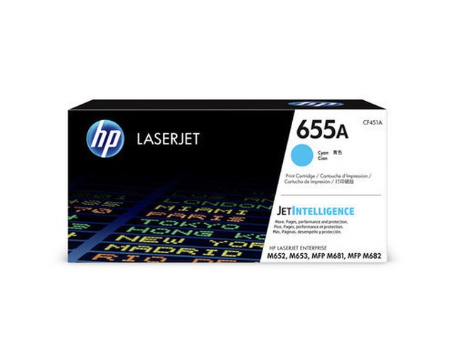 Lasertoner HP 655A M681/M682-serien cyan - 1
