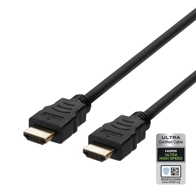 Ultra High Speed HDMI-kabel 48Gbps 5m svart - 1