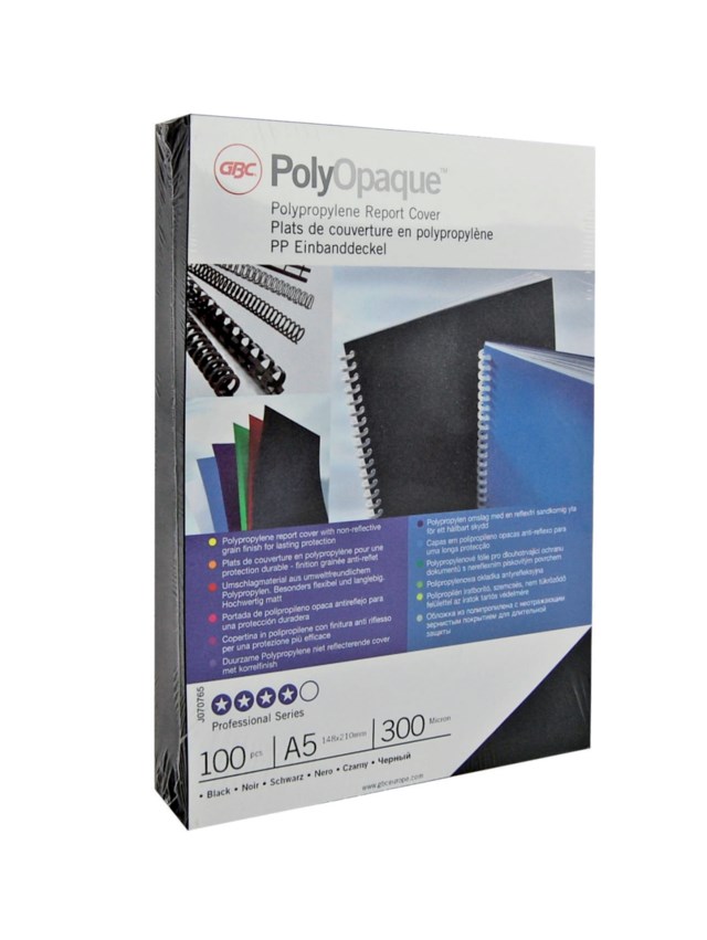 Omslag Polyopaque 300mic vit 100st/fp - 300mic - 1