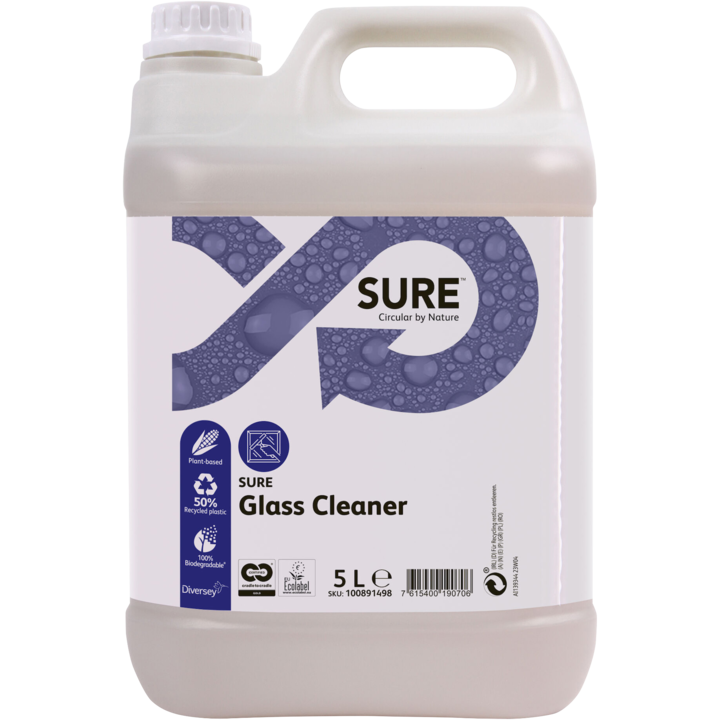 Glasrengöring Sure Glass Cleaner, växtbaserad, 5L - Städ & Hygien - Rengöringsmedel & Städkem - Fönsterputs