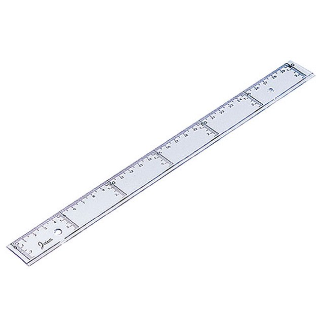 Linjal tvärgradig 50cm - 500mm - 1