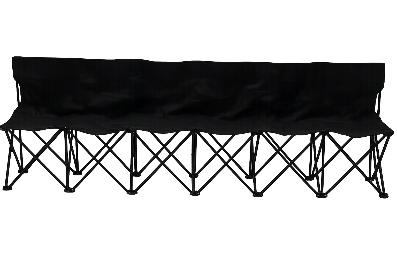 Avbytarbänk Kontorab Portabel, 6 platser, 270x50x82 cm, svart - Skola, Hem & Fritid - Fritid - Övrig fritid