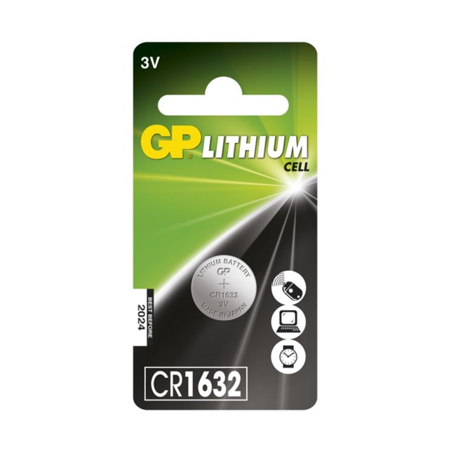 Knappcellsbatteri GP CR1632 3V - 1