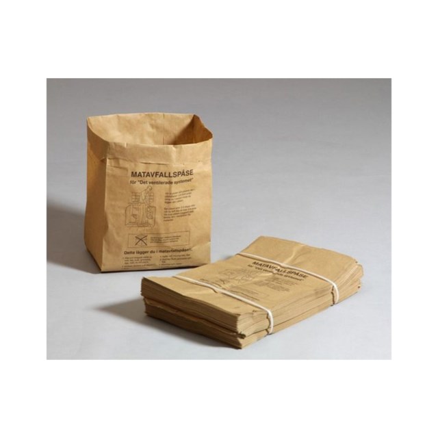 Matavfallspåse papper 9L 80st/fp - 9L - 1