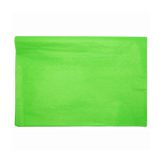 Silkespapper 51x76cm ljusgrön 25ark/fp - 510x760mm - 1