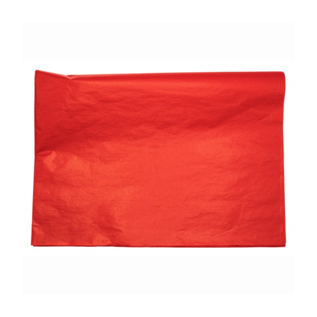 Silkespapper 51x76cm röd 25ark/fp - 510x760mm - 1