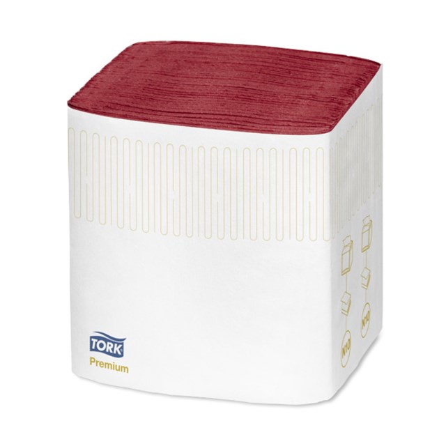 Servett Tork Xpressnap N10 bordeaux 500/fp - 1