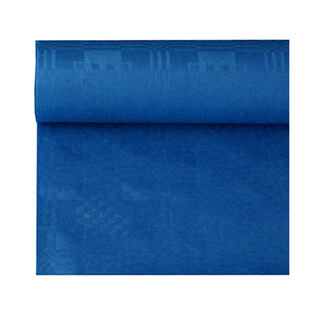 Bordsduk Damast mörkblå 1,2x8m - 1,2x8m - 1