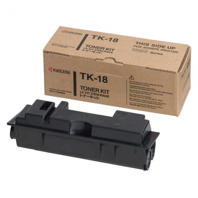 Lasertoner Kyocera TK-18 FS1020/FS1118/FS1018 svart - 1