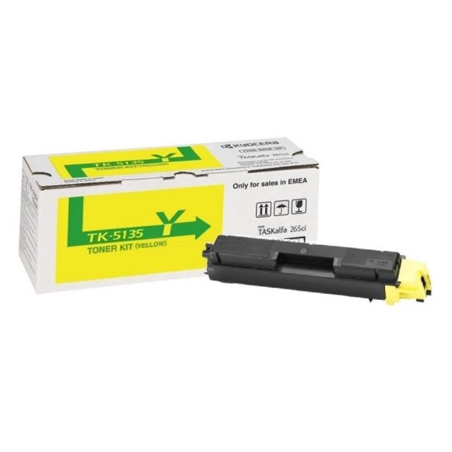 Lasertoner Kyocera TK-5135Y TASKalfa 265ci gul - 1