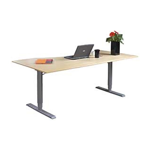 Bord El 2-Pelarstativ 200X120 Silver-Vit - 2000x1200mm - 1