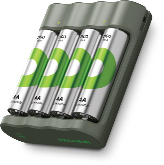 Batteriladdare GP Recyko B441 inkl. 4st AA 2100mAh - 1