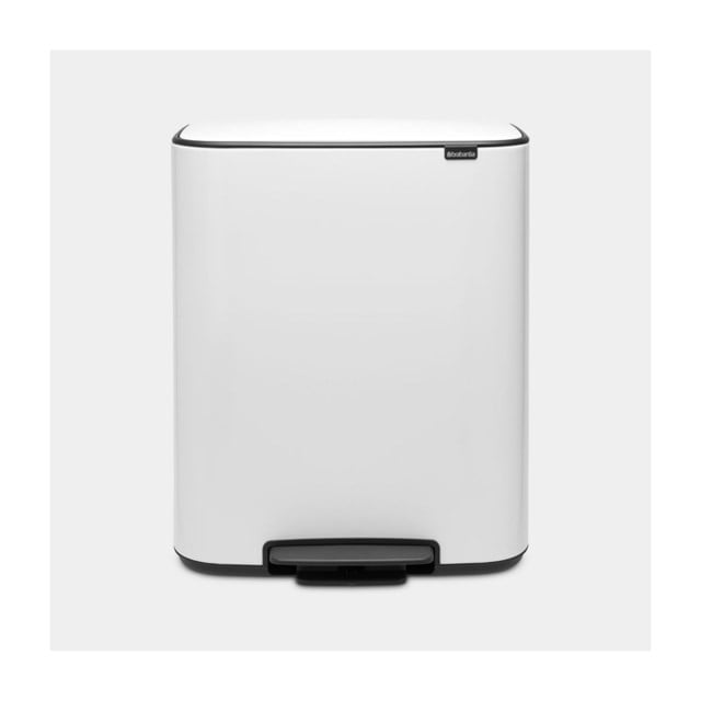 Pedalhink Brabantia BO 2 x 30L vit - 652x363x541mm - 1