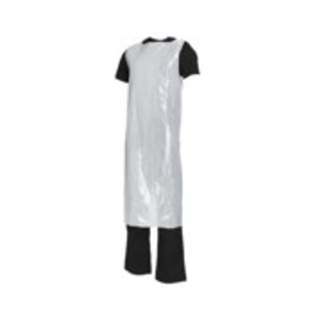 Skyddsförkläde PE 80x140x0.0185 vit 50st/fp - 80x140x0,0185mm - 1