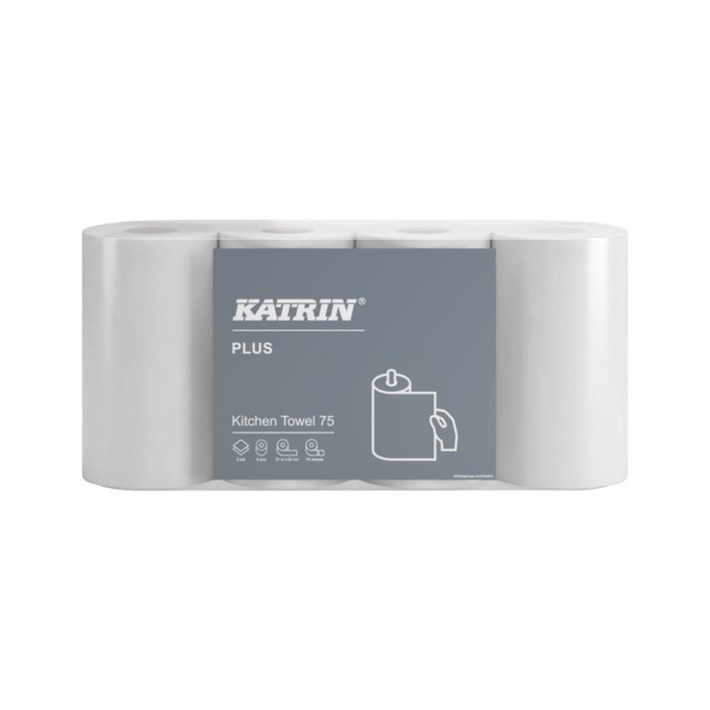 Hushållspapper Katrin Plus 75 2-lag vitt 32rl/fp - 1