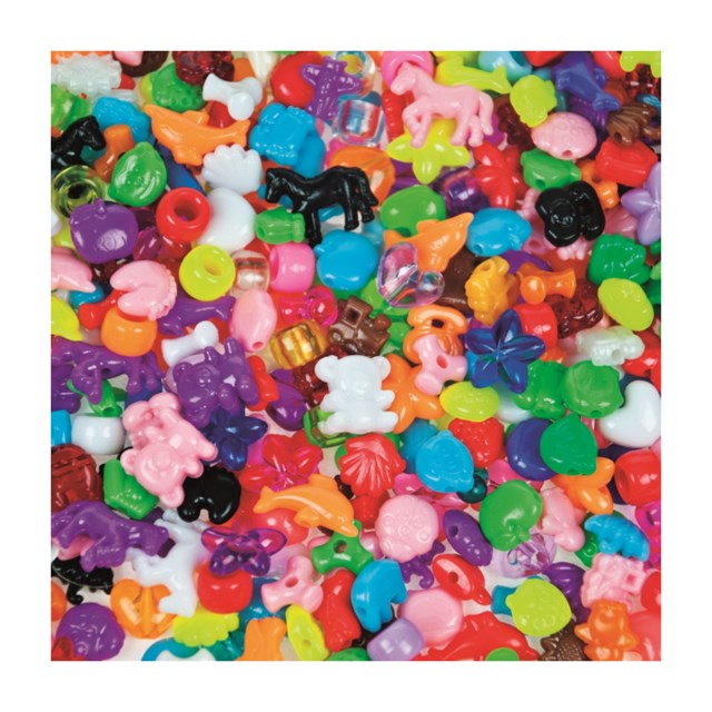 Plastpärlor mix 3350st/fp - 8-10mm - 1