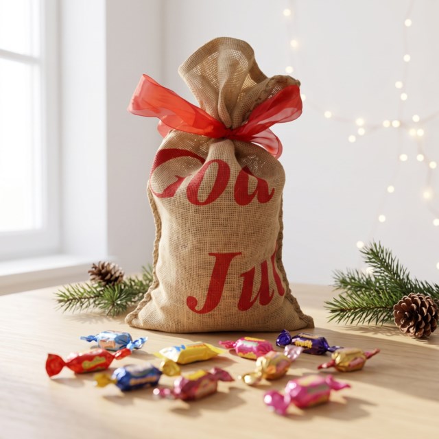 Julgodis i jutesäck God Jul 1,4 kg - 1