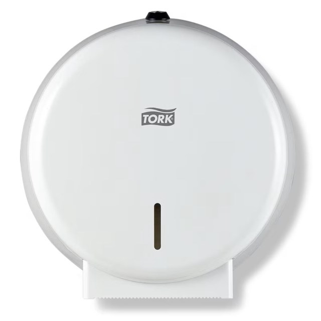 Dispenser Toalettpapper Tork Mini Jumbo T2 vit metall - 1