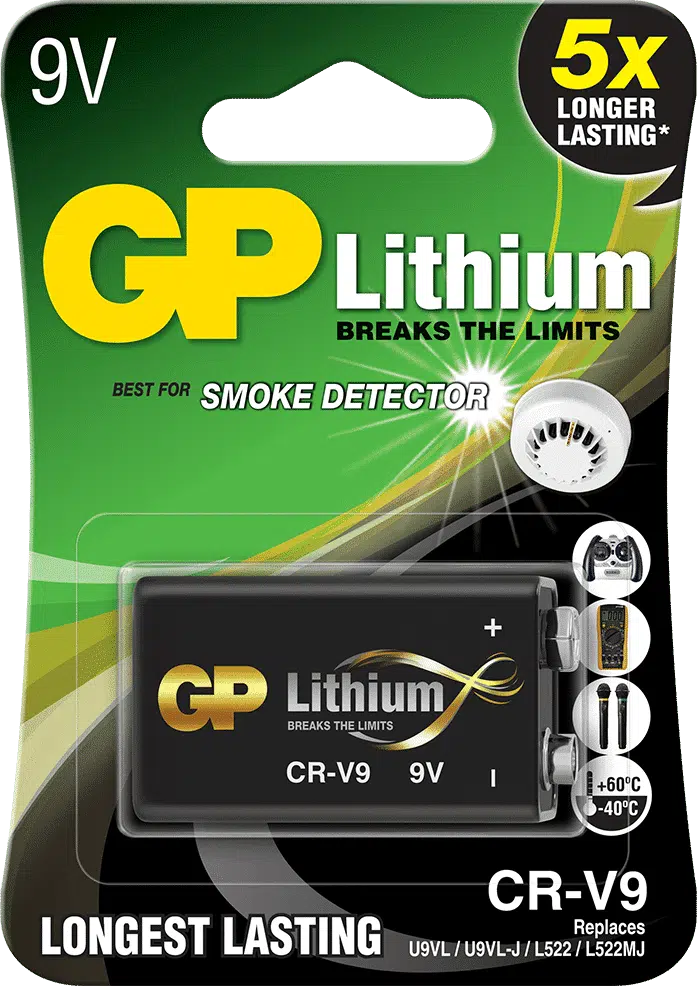 Batteri GP Lithium CRV9SD-2U1 9V - 1