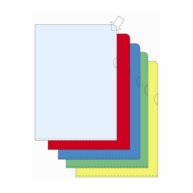 Aktmapp 0.18 A4 Copy Safe röd 100St/Förp - 1