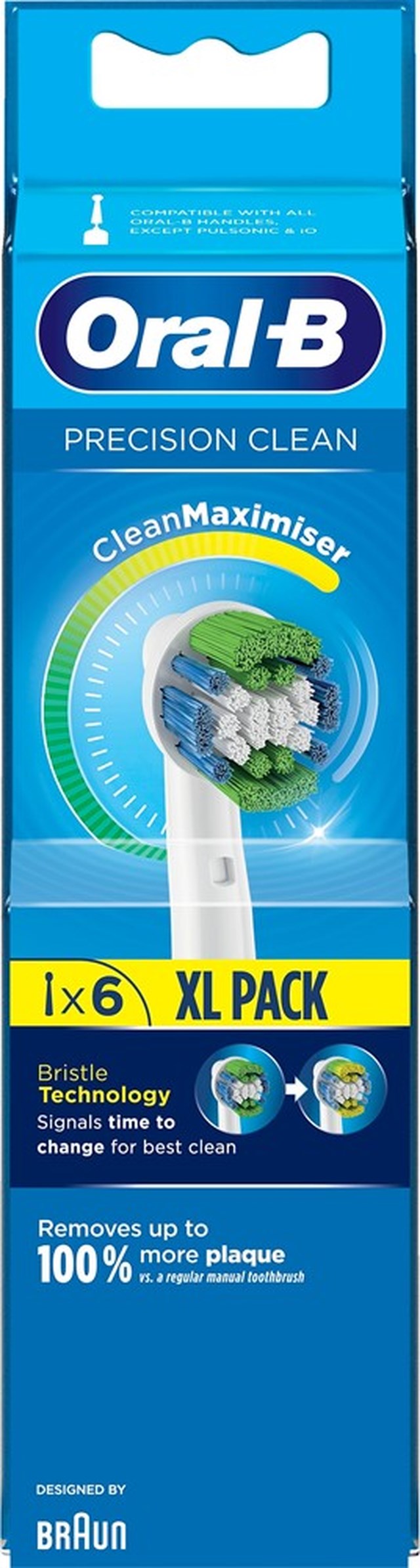 Oral-B Precision Clean CleanMaximiser-teknologi Tandborsthuvud 6 st - 1