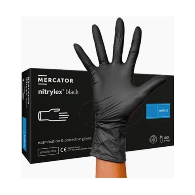 Nitrilhandske Nitrylex Classic Black Svart 100st - M - 1