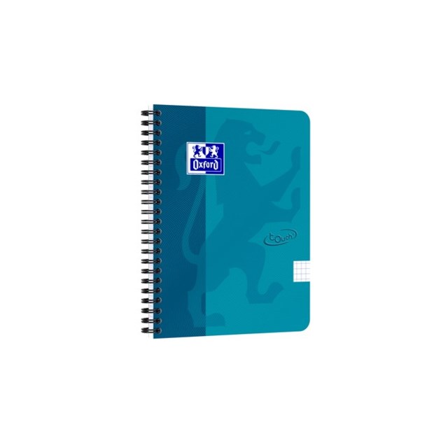 Kollegieblock Oxford Touch A5+ rutat turkos - A5 - 1