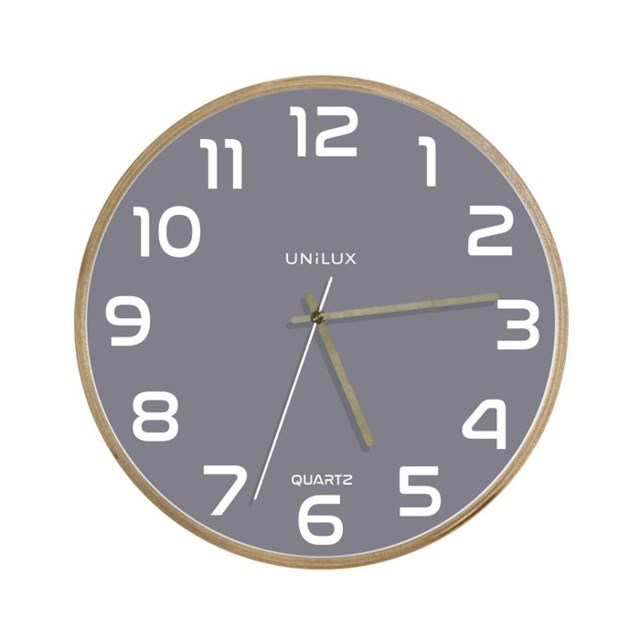 Klocka Unilux Baltic Ø 31,5 cm trä/grå - Ø315mm - 1