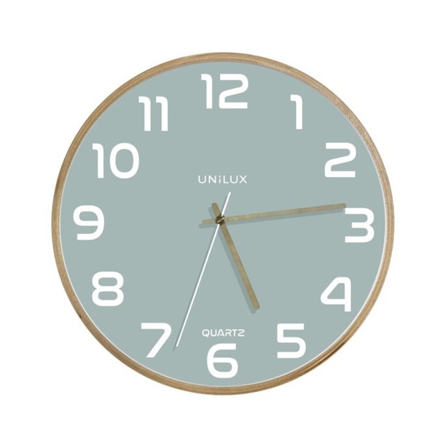 Klocka Unilux Baltic Ø 31,5 cm trä/grön - Ø315mm - 1