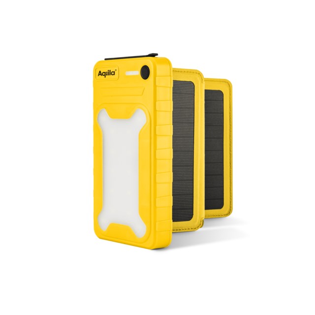 Solcellsdriven powerbank Aqiila Powerbird BS10 med belysning - 1