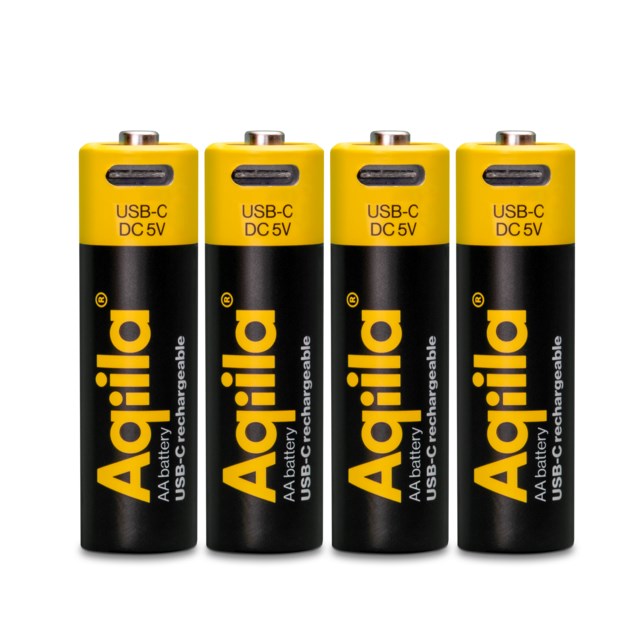 Batteri Aqiila Powerbird Rechargeable USB-C AA, 4 st - 1