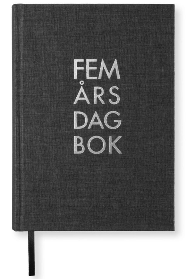 Årsdagbok Paperstyle Deluxe 5 år svart - 1