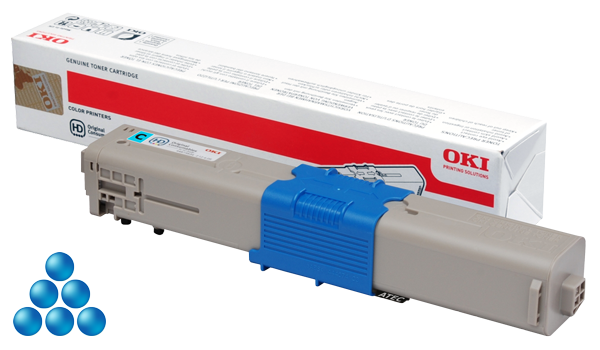 Lasertoner OKI C332/MC363 cyan - Elektronik & IT - Toner & Bläckpatroner Original - Original-Toner OKI