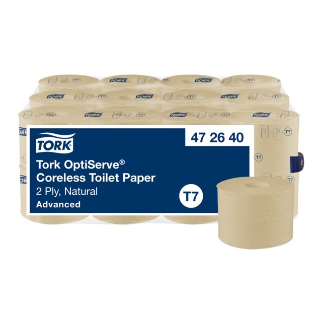 Toalettpapper Tork Coreless Natur 2-lags 24st/fp T7 - 1