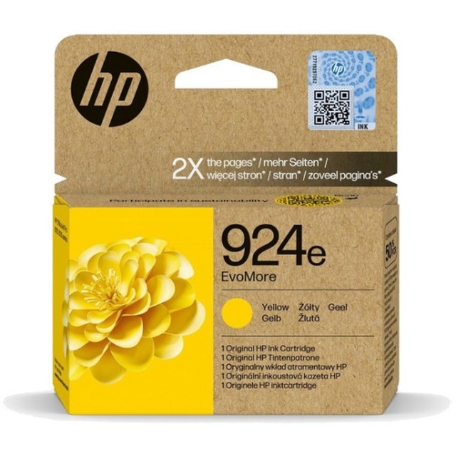 Ink-Jet HP 924e EvoMore gul - 1