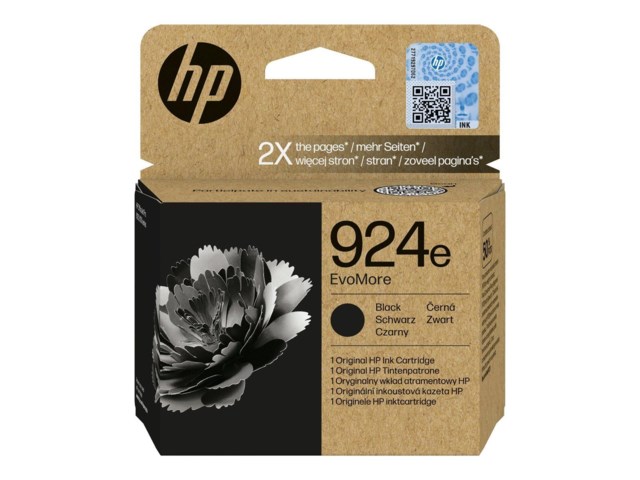 Ink-Jet HP 924e EvoMore svart - 1
