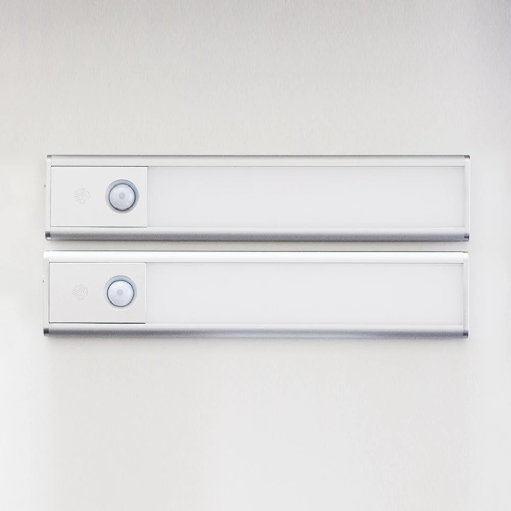 Sensorlampa Sunmatic LED Laddningsbar, 20 cm, silver, 2-pack - Elektronik & IT - Belysning & El - Smart belysning
