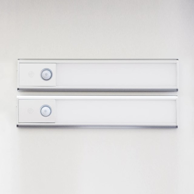 Sensorlampa Sunmatic LED Laddningsbar, 20 cm, silver, 2-pack - 1