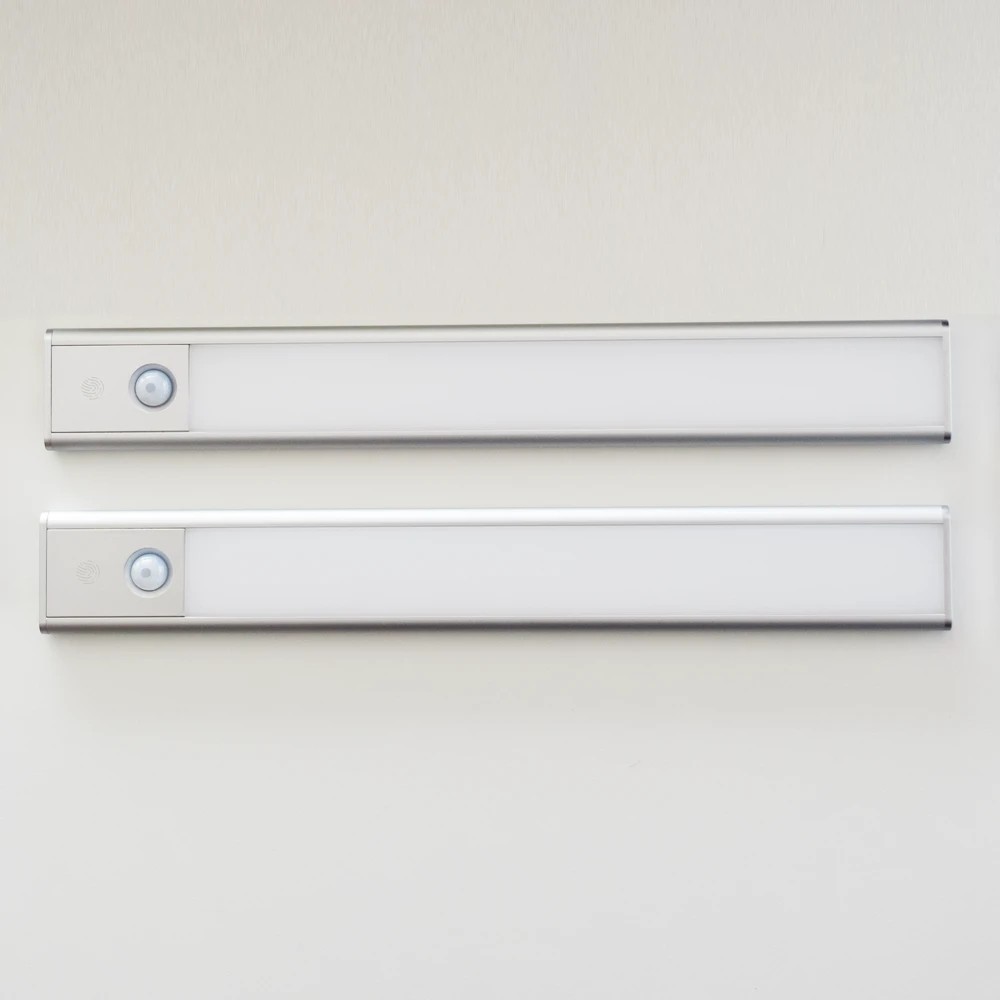 Sensorlampa Sunmatic LED Laddningsbar, silver, 20cm, 2-pack - Elektronik & IT - Belysning & El - Smart belysning