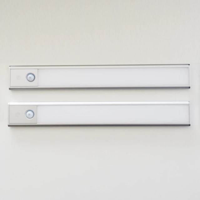 Sensorlampa Sunmatic LED Laddningsbar, silver, 30cm, 2-pack - 1