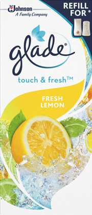 Luftfräschare Glade Fresh Lemon Refill, citrondoft, 12x10ml - Städ & Hygien - Rengöringsmedel & Städkem - Luktförbättring